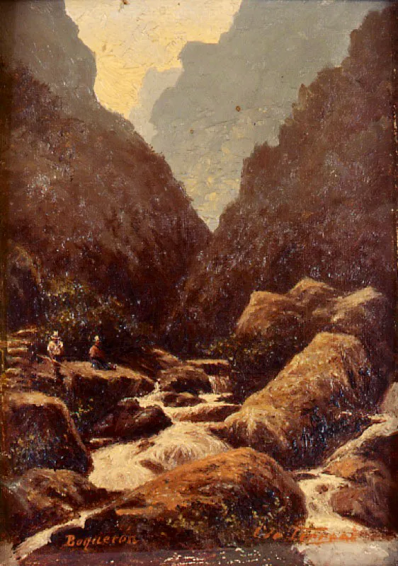 Giovanni Ferroni / Ancona (Italia), 1853 - Bogotá (Colombia), 1898 / Boquerón / 1897 / Óleo sobre madera / 20 x 15 cm / Registro 2955 / Ingreso a la colección: diciembre de 2004