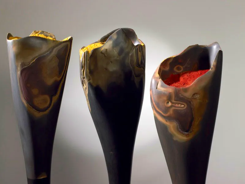 FLORES DEL MAL.
2000.
Homenaje a Baudelaire.
Lutita y óxidos de hierro.
Detalle