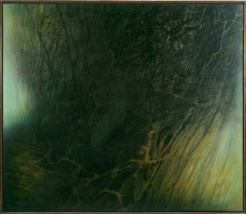 María Thereza Negreiros / Gran Igapó / 1980 / Acrílico sobre lienzo / 130 x 150 cm Óscar Monsalve