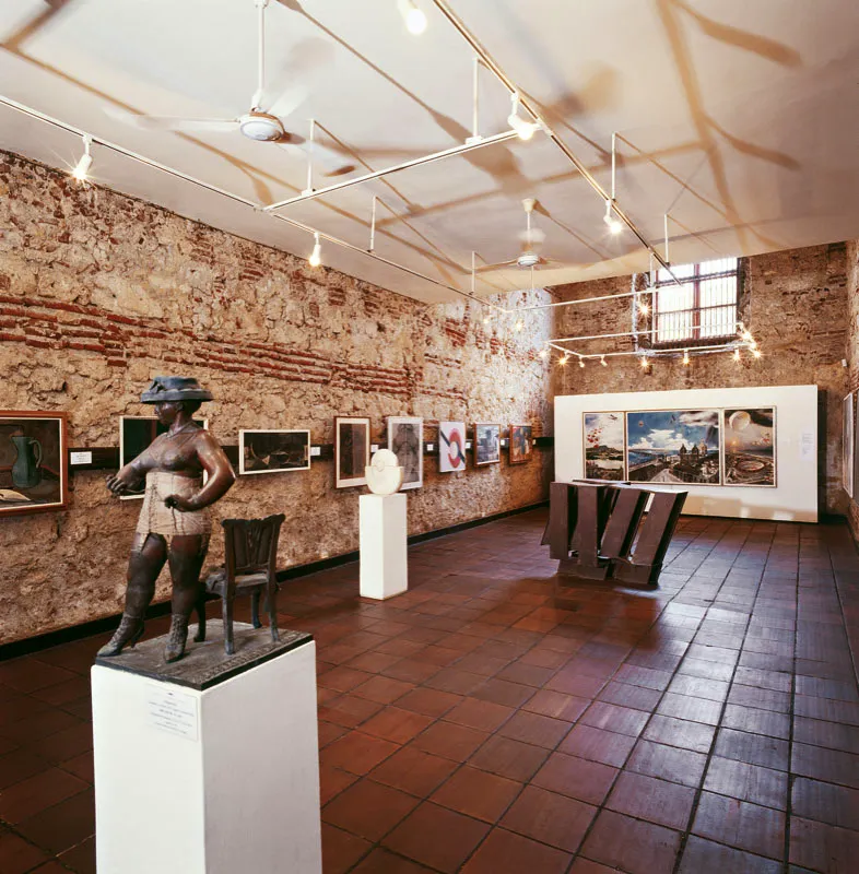 Una de las salas del Museo de Arte Moderno de Cartagena de Indias. Óscar Monsalve