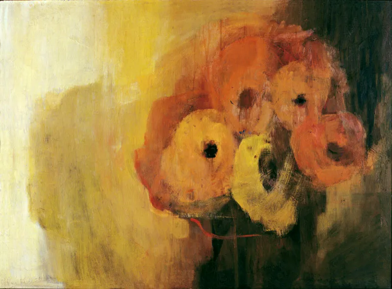 Cecilia Porras / Flores amarillas / 1969 / leo sobre lienzo / 93 x 128 cm scar Monsalve