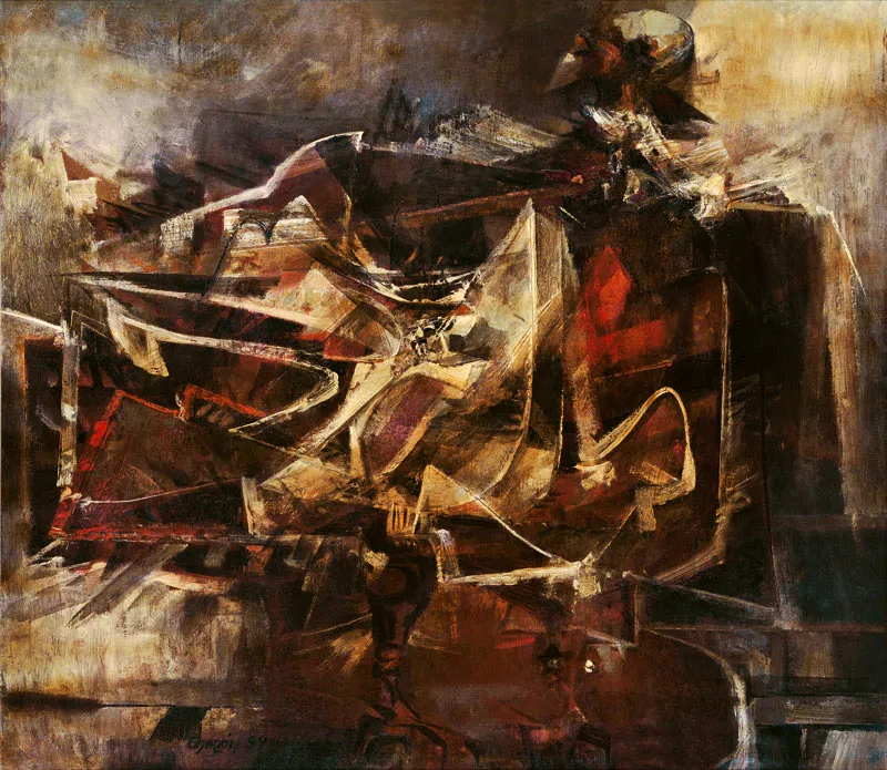 Alejandro Obregn / Cndor / 1959 / leo sobre lienzo / 100 x 113 cm scar Monsalve