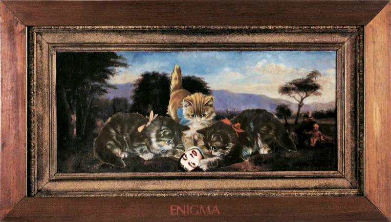 Álvaro Barrios / Enigma / s.f / Collage sobre papel / 41 x 81 cm Óscar Monsalve