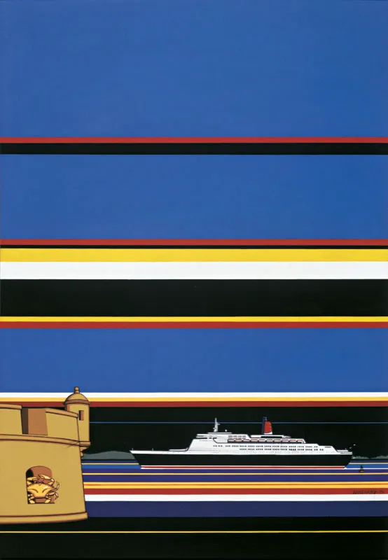 Luis Durier / Vista de cartagena / 1993 / Acrílico sobre lienzo / 100 x 70 cm Óscar Monsalve