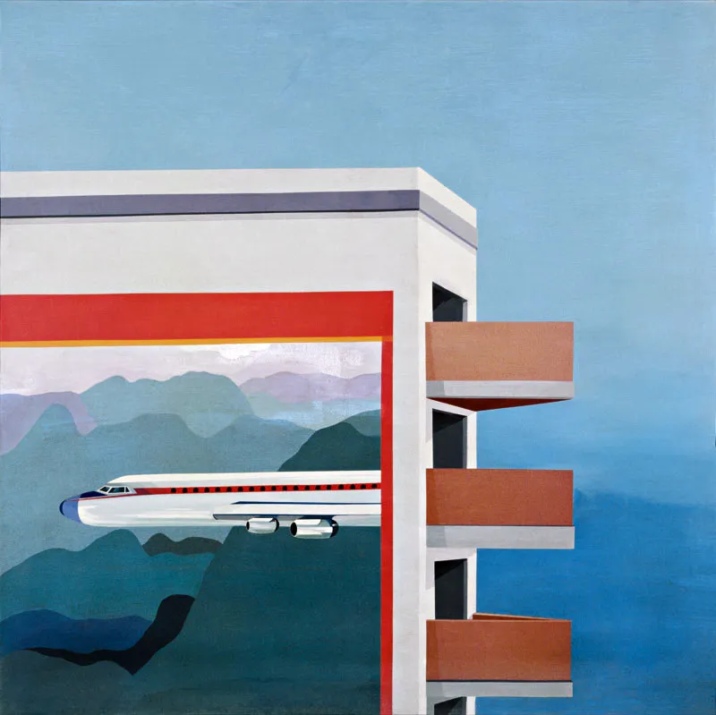Cecilia Delgado / Paisaje / 1972 / Acríloco sobre lienzo / 130 x 130 cm Óscar Monsalve