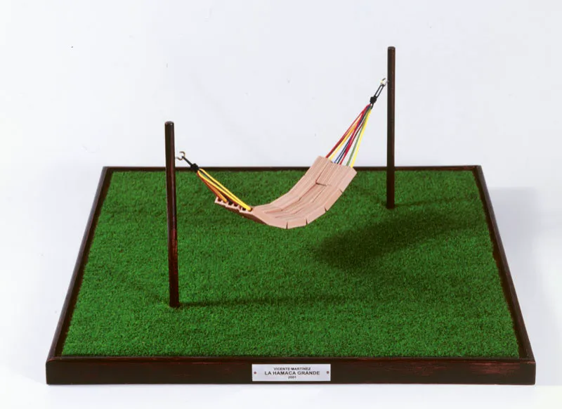 Vicente Martínez / La hamaca grande / 2001 / Objeto múltiple / Maqueta instalación Óscar Monsalve