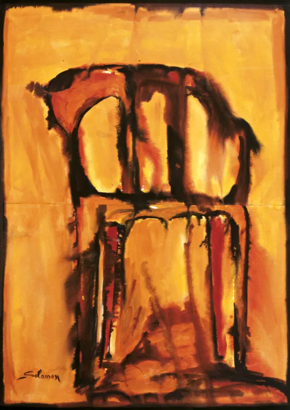 Salomón Caraballo / Reciclaje / 1998 / Acuarela sobre papel / 138 x 98 cm Óscar Monsalve