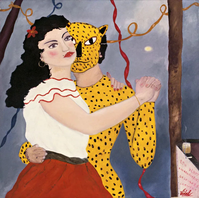 Francisco Vidal / Pareja al amanecer / 1982 / Óleo sobre lienzo / 60,5 x 60,5 cm Óscar Monsalve