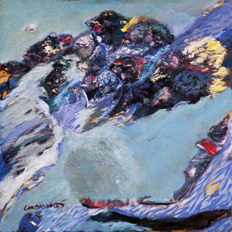 Ángel Loockhart / Fragmento de ala / s.f / Óleo sobre lienzo / 70 x 70 cm Óscar Monsalve