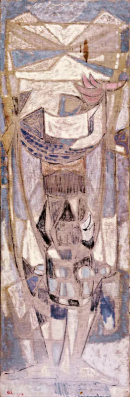 Ángel Loockhart /Valletista / 1959 / Óleo sobre lienzo / 132 x 42,5 cm Óscar Monsalve
