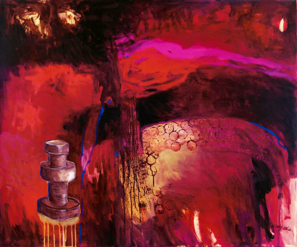 Carla Celta / Atravesada / 2002 / Acrílico sobre lienzo / 120 x 100 cm Óscar Monsalve