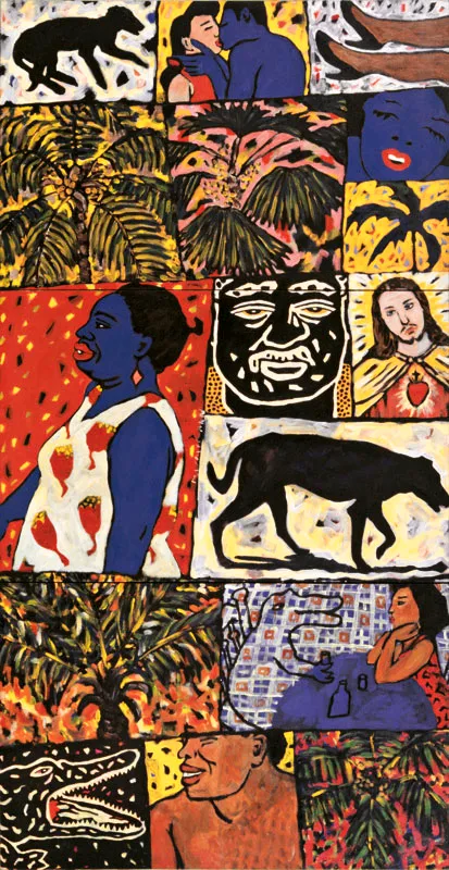 Marjorie Wortmann / Sin título / 1994 / Acrílico sobre lienzo / Tríptico 200 x 104 cm Óscar Monsalve