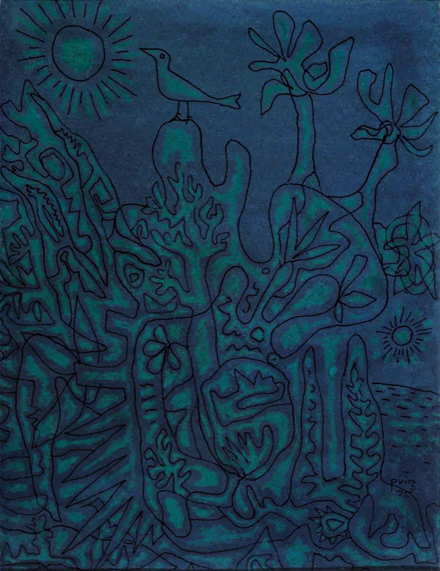 Ernesto González Puig / Sin título / 1975 / Pastel y lápiz sobre papel / 47 x 36 cm Óscar Monsalve