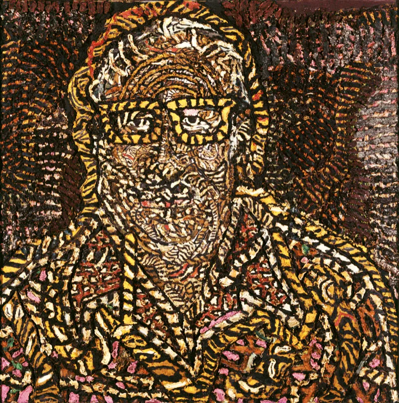 Nicholas Sperakis / Retrato de Richard / s.f / Óleo sobre lienzo / 122 x 122 cm Óscar Monsalve