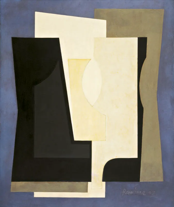 Eduardo Ramírez Villamizar / Negro y oro / 1957 / Óleo sobre lienzo / 100 x 82 cm Óscar Monsalve