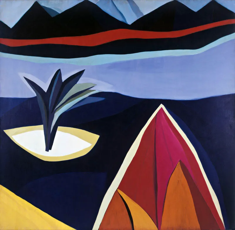 Luz Elena Caballero / Lago / 1997 / Óleo sobre lienzo / 150 x 150 cm Óscar Monsalve