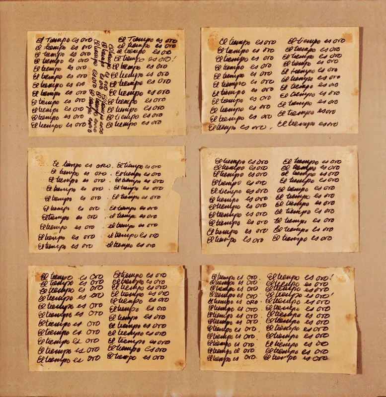 Bernardo Salcedo / El tiempo es oro / 1971 / Mixta / 68 x 66 cm Óscar Monsalve