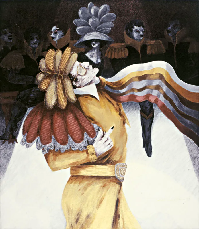 Alicia Viteri / Bufón / 1991/ Óleo sobre lienzo / 120 x 104 cm Óscar Monsalve