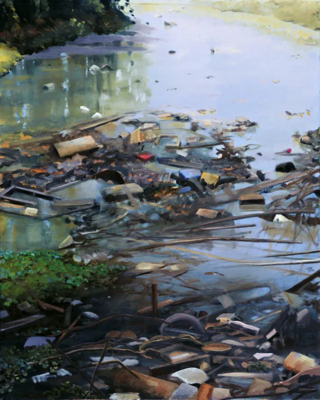 María Rristina Cortés / De la serie agua verde n.° 2 / 1998 / Óleo sobre lienzo / 125 x 100 cm Óscar Monsalve