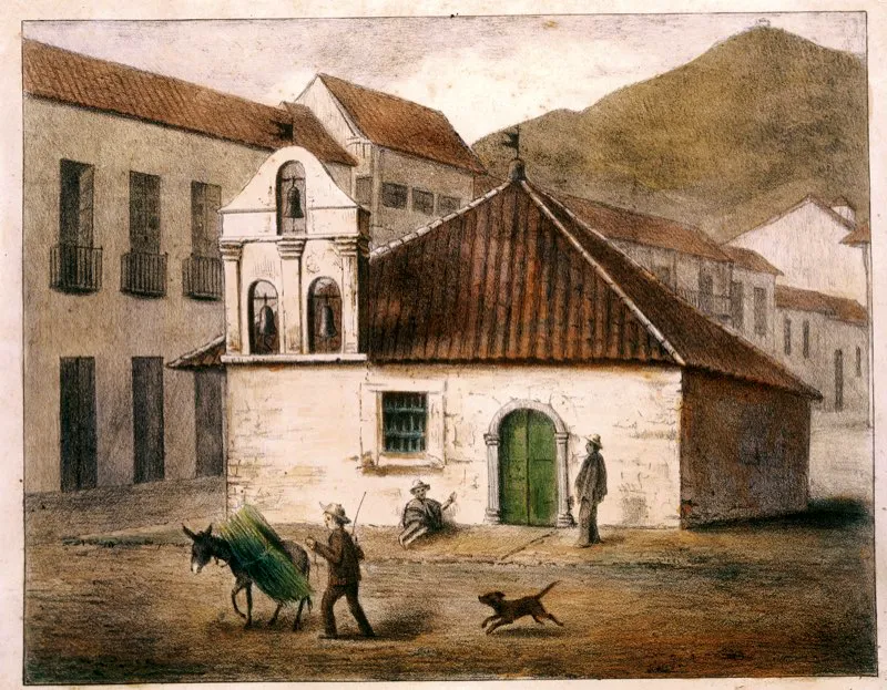 La capilla del Humilladero fue construida en 1544 en la esquina norte, costado occidental de la Plaza de San Francisco, y era un lugar de penitencia. Se la reconstruy dos veces, despus de haber quedado desbaratada por los terremotos de 1763 y 1785. Fue demolida en 1878 cuando el nombre de Plaza de San Francisco se cambi por el de Parque de Santander. 