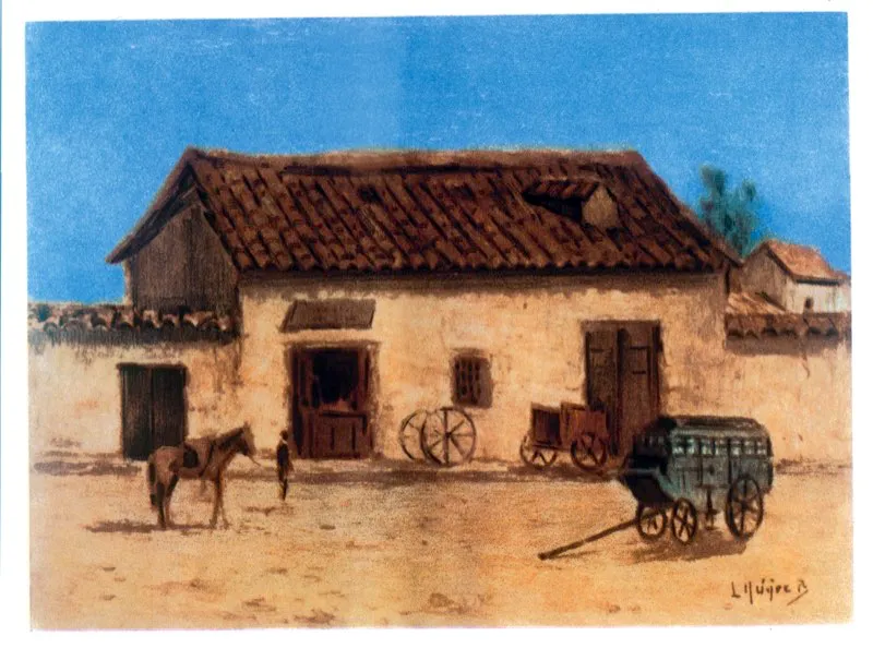 Herrería de San Victorino. En todas las salidas de la ciudad existían fondas, ventas y herrerías.