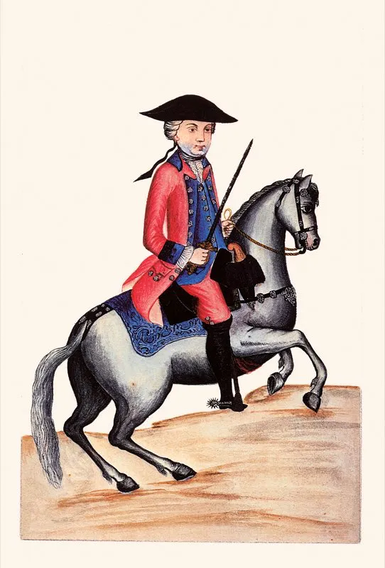 Después de la revolución de los Comuneros, que tuvo a la capital en serio peligro de ser tomada por los rebeldes, se reforzaron los efectivos militares, y unos años más adelante, en 1791, se organizó la Junta de Policía y se dio al cuerpo de serenos el carácter de autoridad, con el fin de garantizar la seguridad a los habitantes y prestarles ayuda en casos de calamidad pública o de eventuales desastres como terremotos, incendios, etc. Sin embargo, la Junta de Policía no tuvo ningún efecto práctico y los militares continuaron ejerciendo, entre otras funciones, el cuidado de la seguridad y la vigilancia. Sus vistosos y elegantes uniformes inspiraban gran respeto entre los súbditos criollos. La presencia de numerosos militares contribuyó a que la ciudad perdiera poco a poco su ambiente recatado. Acuarela para Baltasar Jaime Martínez Compañón, Trujillo del Perú. ca. 1790. Biblioteca Nacional, Bogotá.