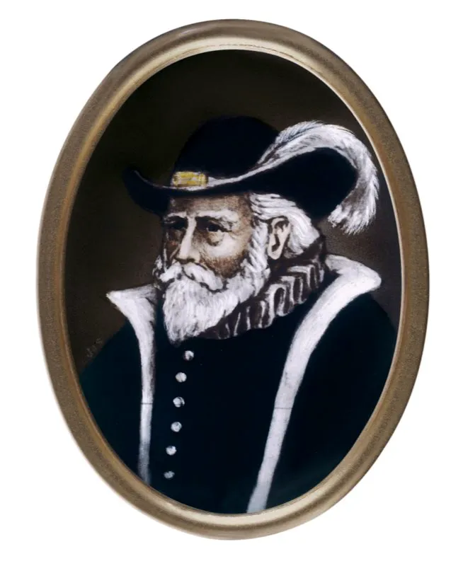 Presidente Andrés Díaz Venero de Leyva, 1564-1573. Miniaturas de Manuel J. Paredes, Biblioteca Luis Ángel Arango, Bogotá.