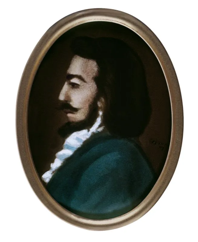 Presidente Francisco Cossio y Otero, 1711. Miniaturas de Manuel J. Paredes, Biblioteca Luis Ángel Arango, Bogotá.
