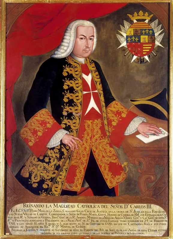 Pedro Messía de la Zerda, virrey del Nuevo Reino de Granada, de 1761 a 1773. Museo de Arte Colonial.