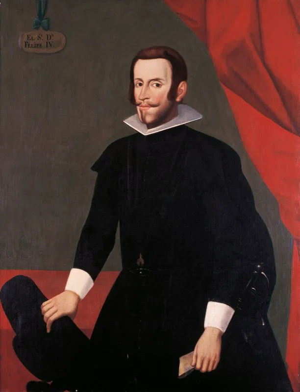 Felipe IV de Habsburgo, rey de España (1605-1665), llamado el Grande. Intentó, asesorado por su favorito el conde-duque de Olivares, una política exterior ambiciosa que mantuviera la hegemonía española en Europa. Fue el penúltimo de la dinastía de los Austrias que gobernó España desde Carlos V.