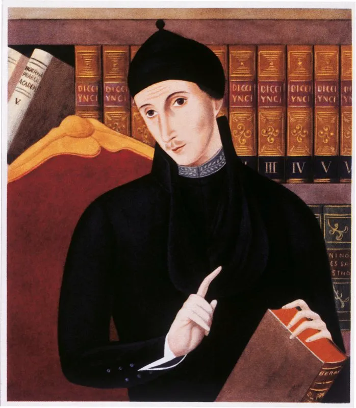 Doctor Miguel de Isla, ex sacerdote y médico bogotano (1745-1807), fue el fundador de los estudios de medicina en Santafé, en su cátedra del Colegio del Rosario, e instituyó y regentó la cátedra clínica en el Hospital San Juan de Dios durante 11 años, desde 1796 hasta su muerte. Formó la primera generación de médicos criollos y de profesores de medicina. Óleo que se conserva en el Colegio Mayor del Rosario, Bogotá.