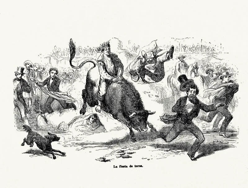 La fiesta de toros constituía el común denominador de las celebraciones populares y religiosas de la Bogotá decimonónica.