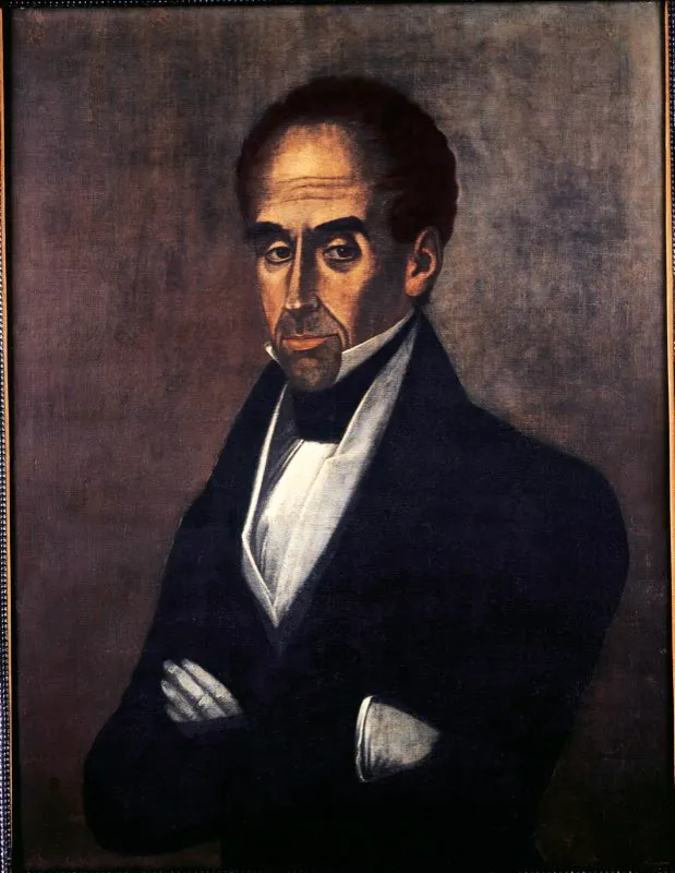 En diciembre de 1814, Simn Bolvar entr por primera vez a Bogot como general victorioso al mando de las tropas federalistas del gobierno de las Provincias Unidas de la Nueva Granada. A partir de entonces, Bogot se convierte en su ciudad por adopcin. Simn Bolvar, leo de Jos Mara Espinosa. Coleccin Museo Nacional de Colombia, Bogot. 