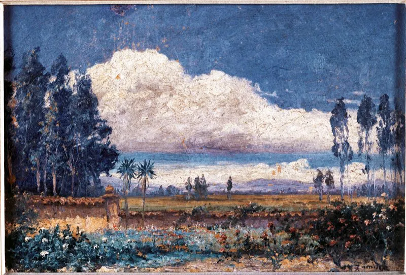  Paisaje sabanero, leo de Jess Mara Zamora. 