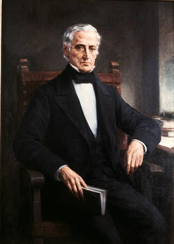 José Manuel Restrepo (1781-1863) no fue sólo un político de grande influencia en las primeras décadas de la República, sino el primer historiador colombiano. Escribió en varios volúmenes la Historia de la revolución, de la que fue testigo o actor en muchos de sus episodios, y conoció a varios de los protagonistas. Trabajó con el Libertador y con el general Santander, y dejó un archivo de inmenso valor documental que ha sido fuente inagotable para la investigación histórica en el país. José Manuel Restrepo, óleo de Ricardo Acevedo Bernal. Academia Colombiana de Historia, Bogotá.