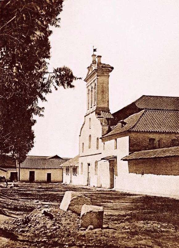 Iglesia de San Victorino. En todos los barrios había un templo, por lo que al referirse a la Bogotá decimonónica, Gabriel García Márquez habla de “La ciudad de los 32 campanarios”.