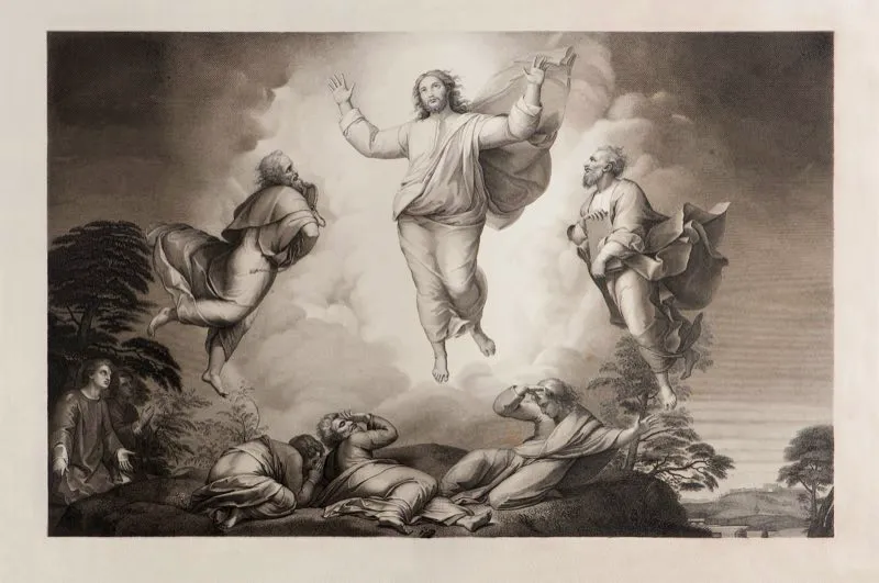 Rafael Sanzio (invent) / La Transfiguracin / Siglos xv-xvi / Grabado en metal / 54,5 x 72,5 cm 