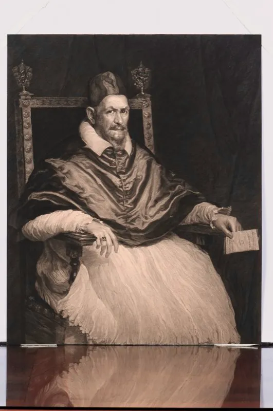 Diego Velázquez (inventó) / Inocencio X / c. 1650 / Grabado en metal / 54,7 x 44,9 cm