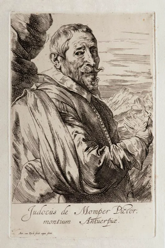 Anton van Dyck (inventó y grabó) / Chalcograpie du Louvre (imprimió) / Judocus de Momper / Siglo xvii / Grabado en metal / 42,9 x 30,6 cm