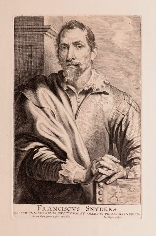 Anton van Dyck (inventó y dibujó), Iac Neefs (grabó) / Chalcograpie du Louvre
(imprimió) / Franciscus Snyders / Siglo xvii / Grabado en metal / 45,5 x 31,3 cm