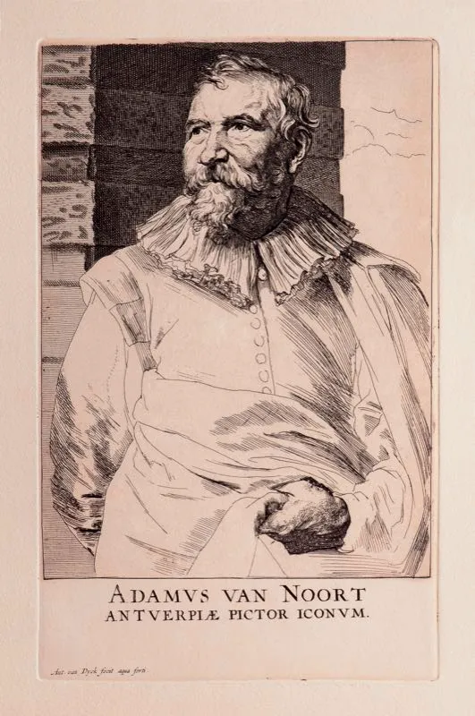 Anton van Dyck (inventó y grabó) / Chalcograpie du Louvre (imprimió) / Adamus van Noort / Siglo xvii / Grabado en metal / 45,5 x 31,5 cm