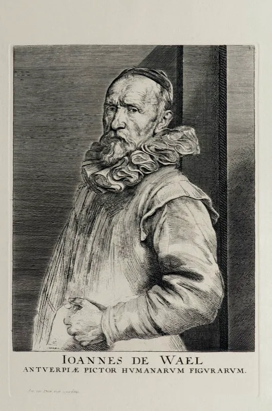 Anton van Dyck (inventó y grabó) / Chalcograpie du Louvre (imprimió) / Ioannes de Wael / Siglo xvii / Grabado en metal / 45 x 33 cm