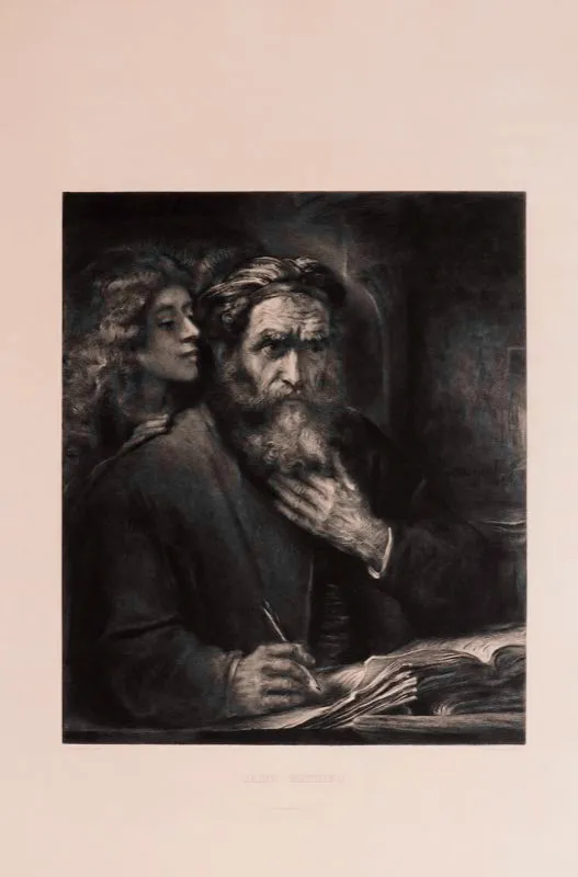 Rembrandt van Rijn (inventó), Charles Albert Waltner (grabó) / Chalcographie du Louvre (imprimió) / San Mateo / Siglo xvii / Grabado en metal / 90 x 62,5 cm