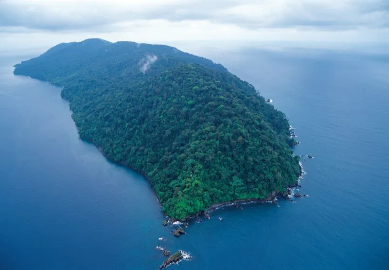 Isla de Gorgona, océano Pacífico.