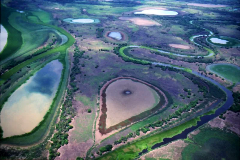 Ciénagas en el valle aluvial del río Sinú, Córdoba.