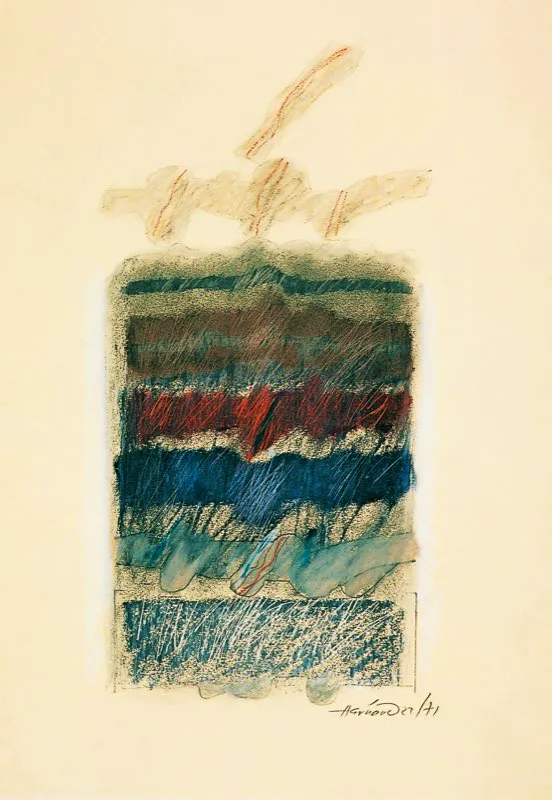 1971 / leo sobre papel / 70 x 50 cm 