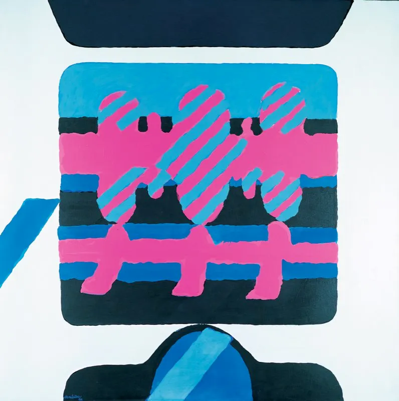 Signo / 1969 / Acrílico sobre tela / 155 x 155 cm