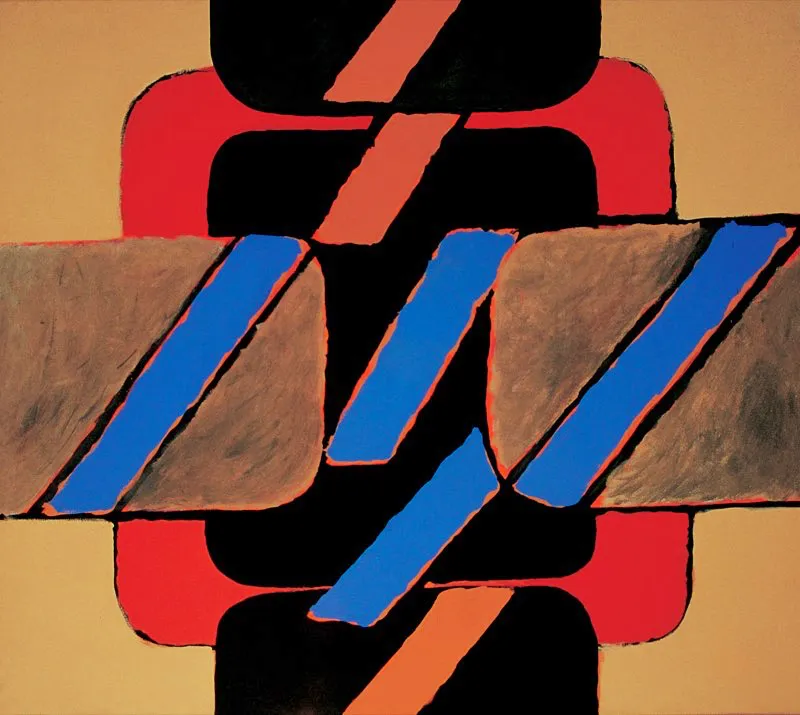 Forma superpuesta / 1969 / Mixta sobre tela / 170 x 190 cm 