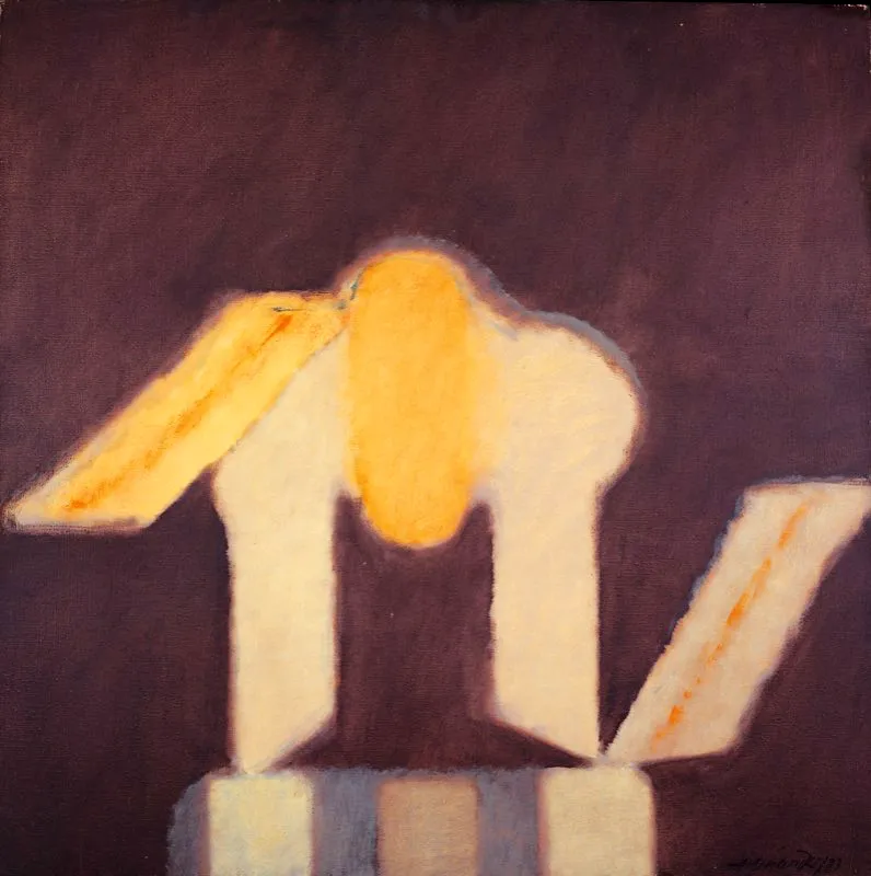 Signo levitante / 1983 / Acrlico sobre tela / 100 x 100 cm 