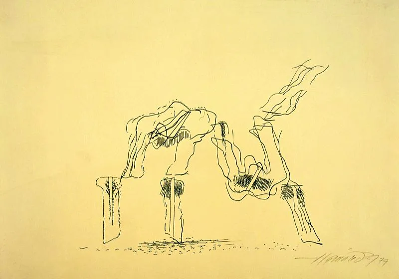 Signo doble forma / 1979 / Tinta sobre papel / 35 x 50 cm